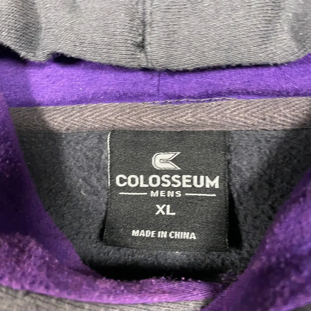 Colosseum UNI Northern Iowa Panthers Hoodie Mens XL Gray Purple Graphic Pullover